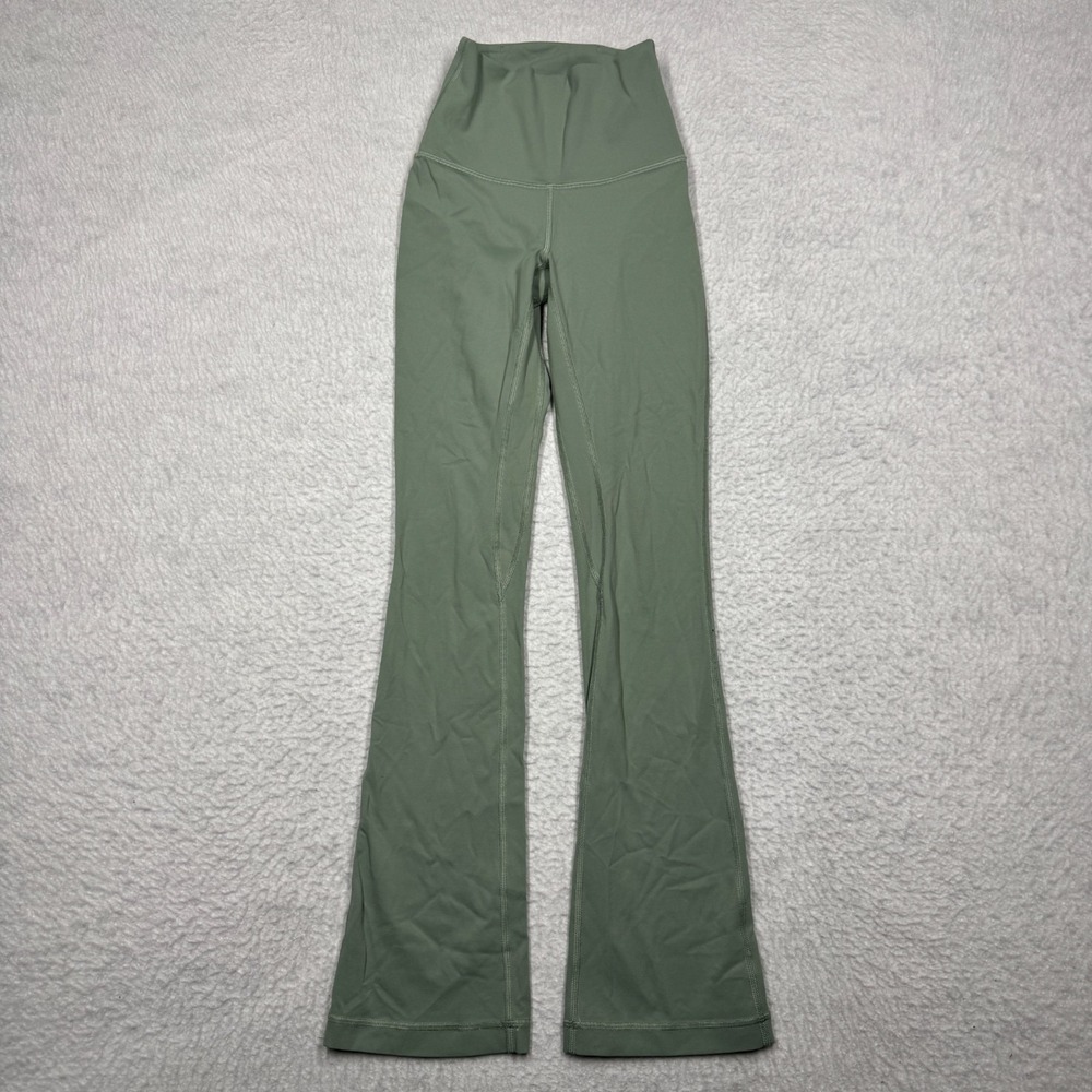 Lululemon Align High-Rise Mini-Flared LW5FCHS Yoga Pants Green Women's Size 0